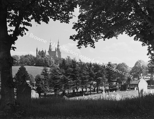 CATHEDRAL FROM CEMETERY WITH CLOUDS